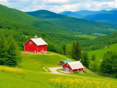 Vermont landscape representing drug and alcohol rehab centers in Vermont